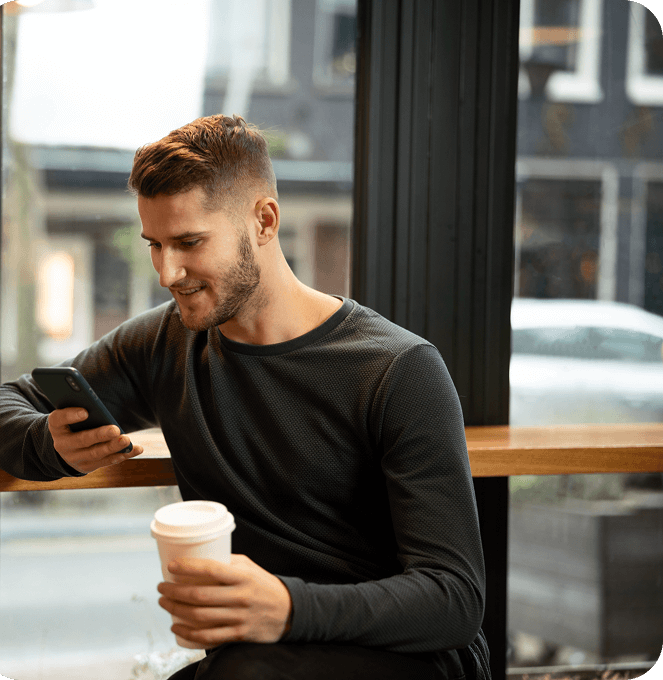 Woman using phone