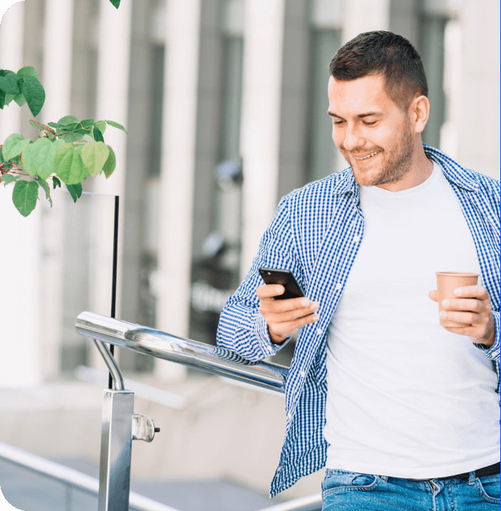 Woman using phone