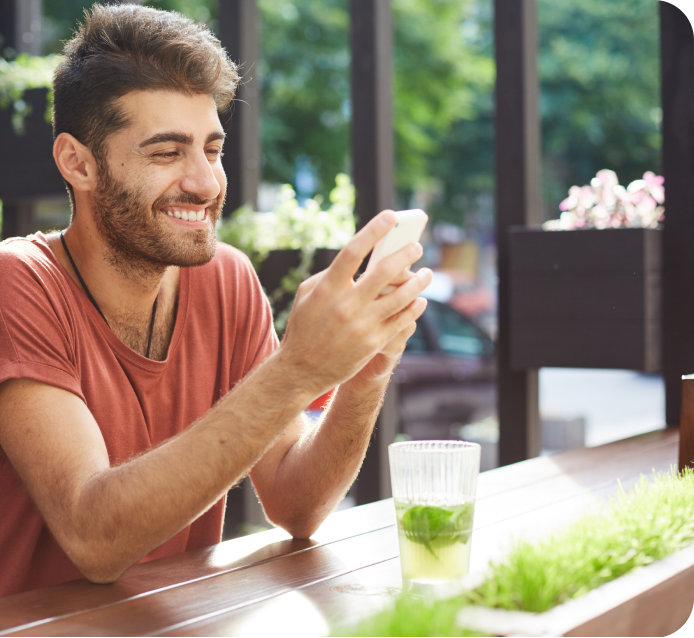Woman using phone