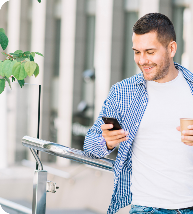 Woman using phone