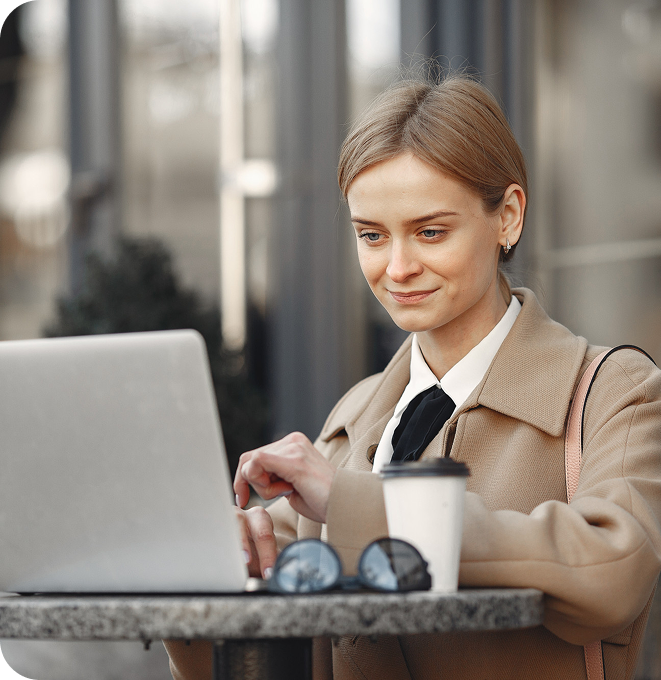 Woman using phone